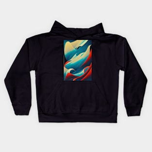 Japanese Abstract Harmony Kids Hoodie